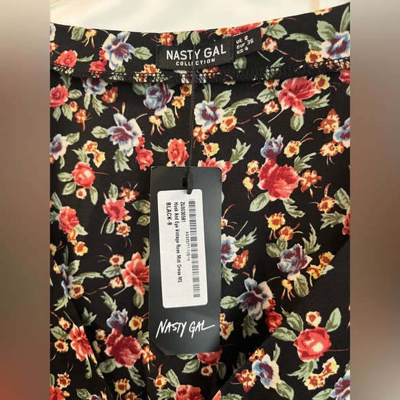 NWT - Where Is My Rose - Nasty Gal - Midi Dress - US Size 4 - Picture 7 of 9
